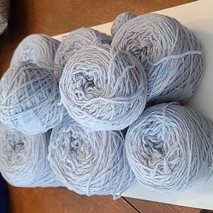 Light blue lambswool yarn